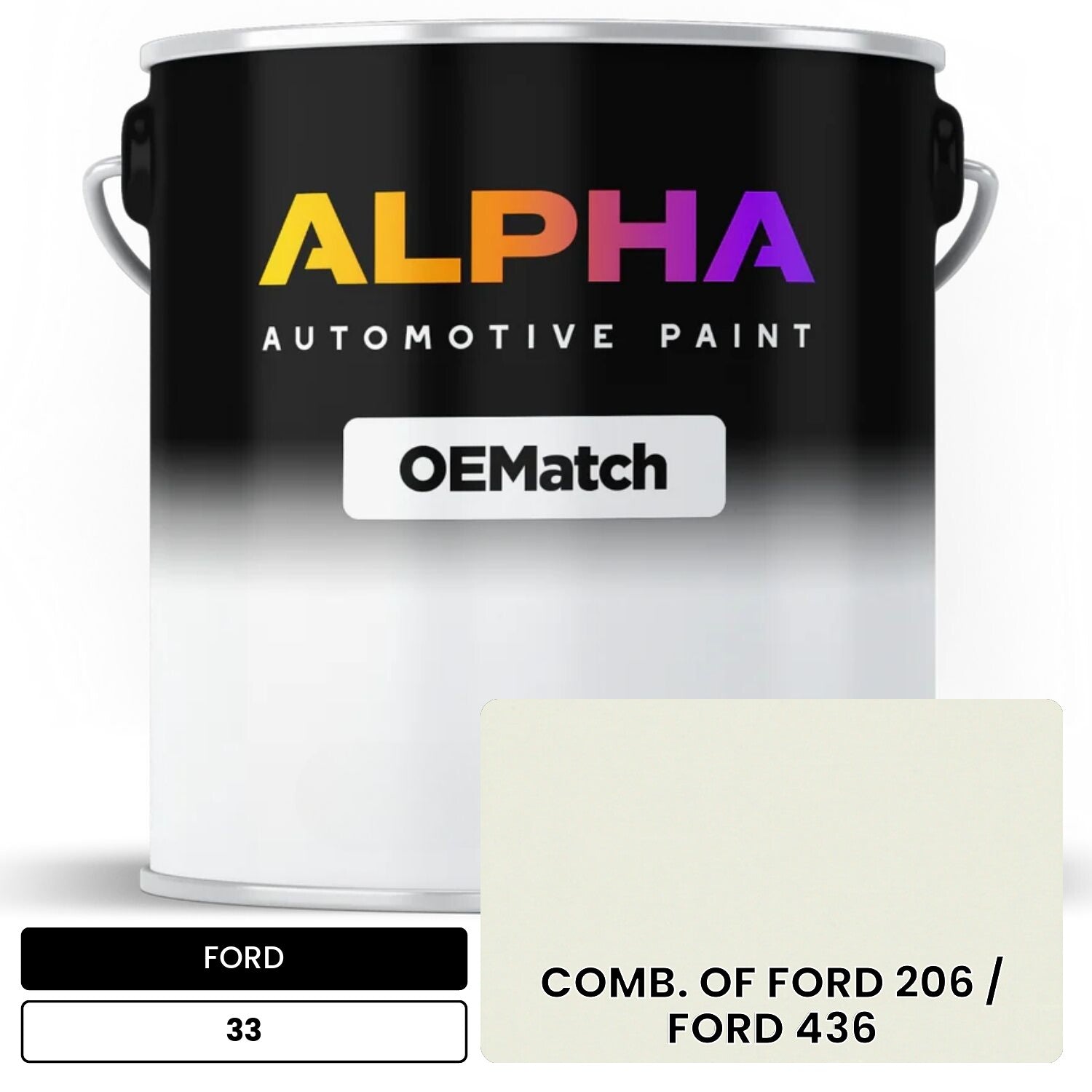 FORD COMB. OF FORD 206 / FORD 436 33 OEMatch Basecoat