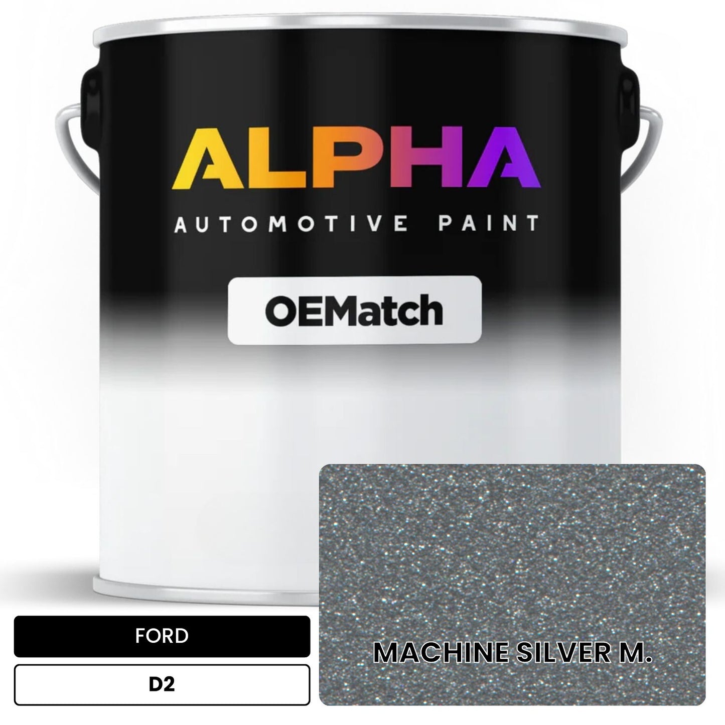 FORD MACHINE SILVER M. D2 OEMatch Basecoat