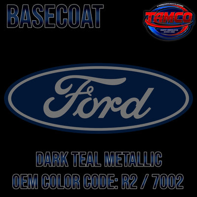 Ford Dark Teal Metallic | R2 / 7002 | 2000-2002 | OEM Basecoat - The Spray Source - Tamco Paint Manufacturing