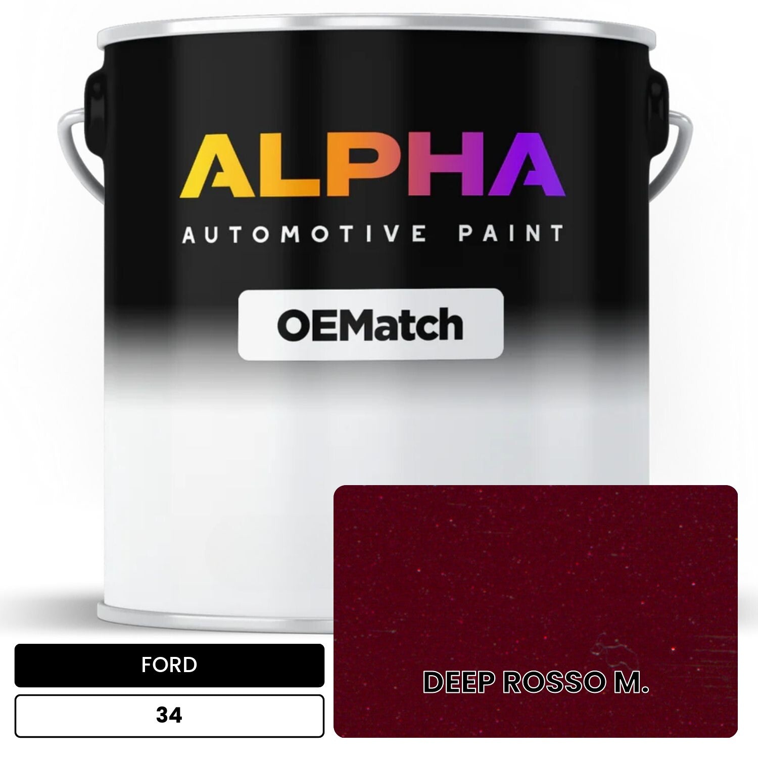 FORD DEEP ROSSO M. 34 OEMatch Basecoat
