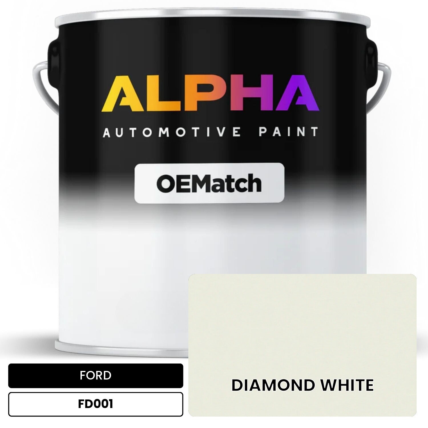 FORD DIAMOND WHITE FD001 OEMatch Basecoat