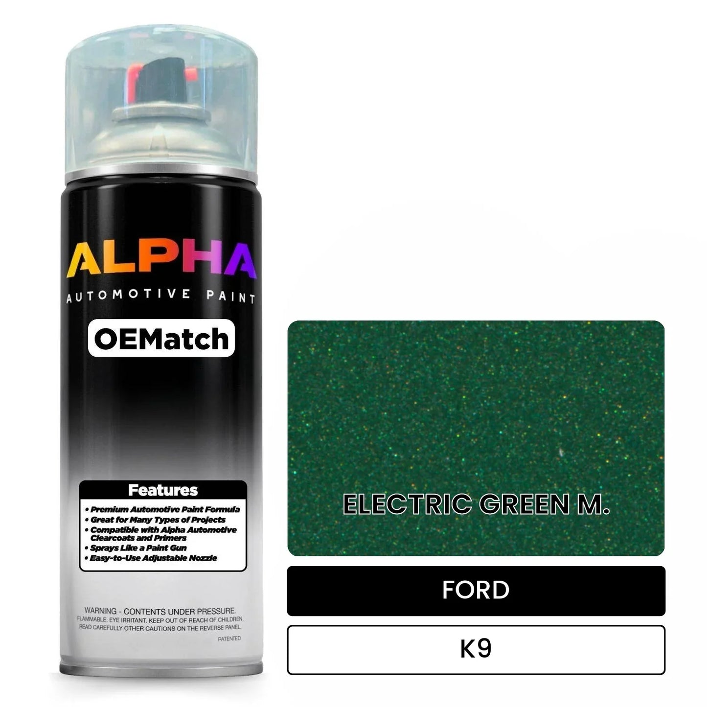 FORD ELECTRIC GREEN M. K9 OEMatch Spraycan