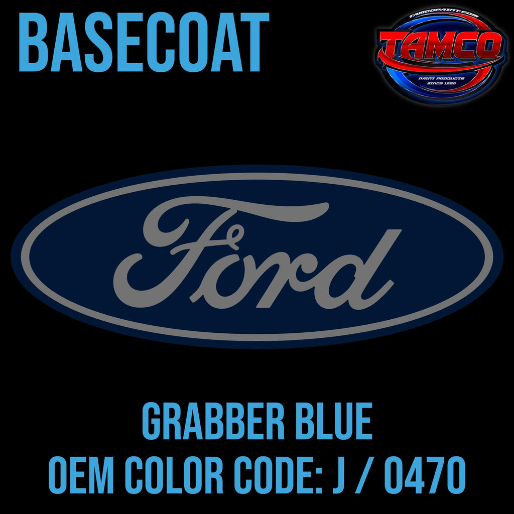 Ford Grabber Blue J / 3F / 0470 / 3657 | 1969-1989 | OEM Basecoat - The Spray Source - Tamco Paint Manufacturing