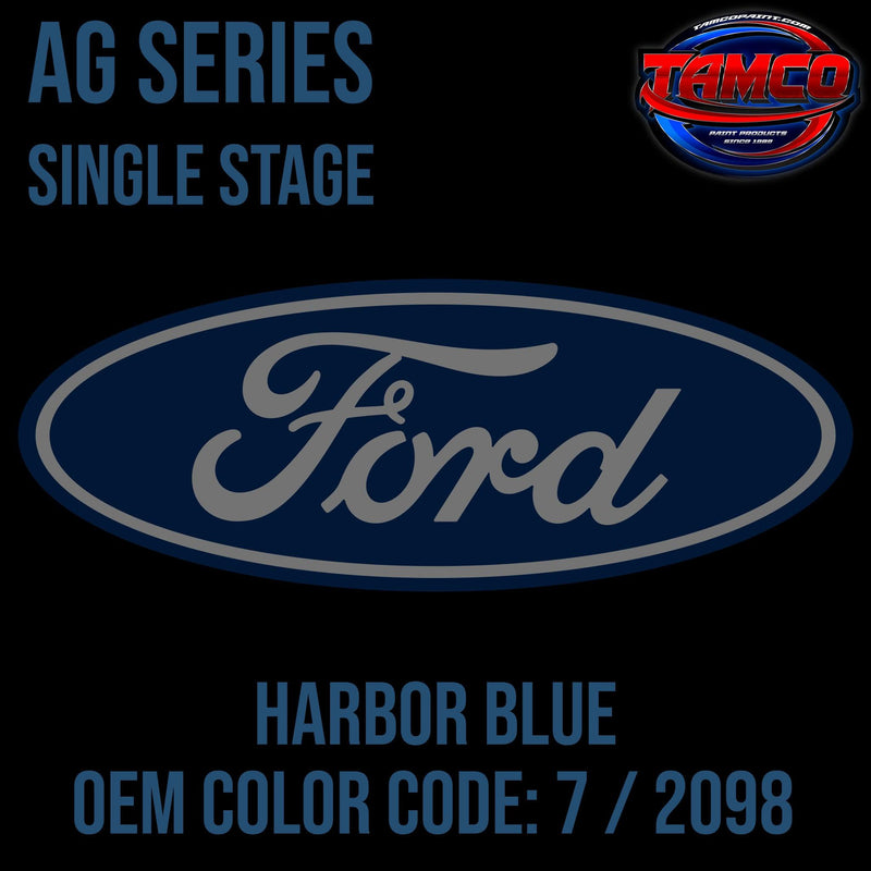 Ford Harbor Blue | 7 / 2098 | 1967-1974;1982-1988 | OEM AG Series Single Stage - The Spray Source - Tamco Paint Manufacturing