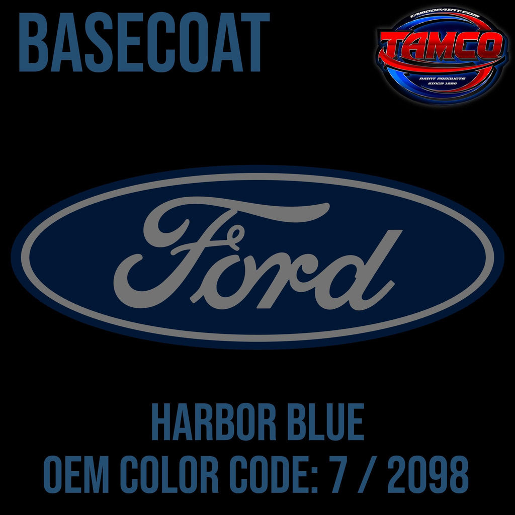 Ford Harbor Blue | 7 / 2098 | 1967-1974;1982-1988 | OEM Basecoat - The Spray Source - Tamco Paint Manufacturing