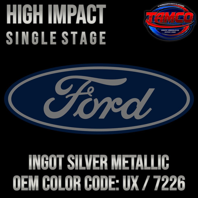 Ford Ingot Silver Metallic | UX / 7226 | 2010-2022 | OEM High Impact Single Stage - The Spray Source - Tamco Paint Manufacturing