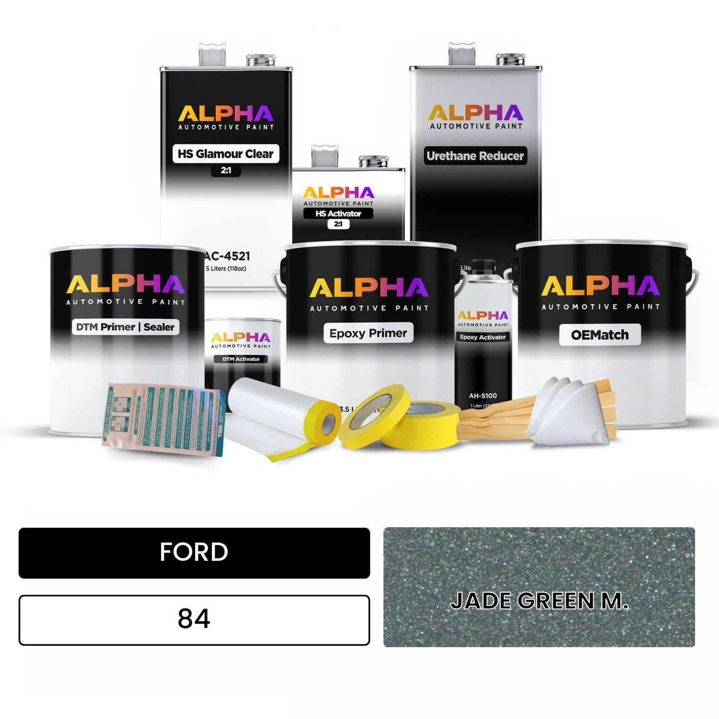 FORD JADE GREEN M. 84 OEMatch Vehicle Paint Kit