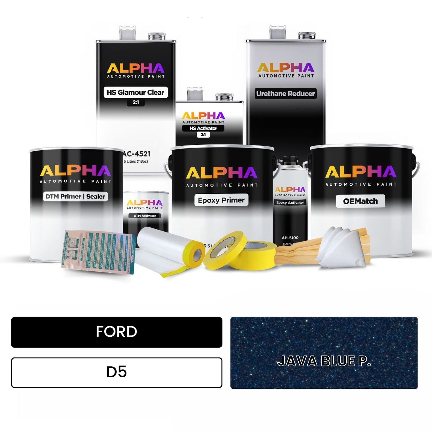 FORD JAVA BLUE P. D5 OEMatch Vehicle Paint Kit