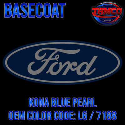 Ford Kona Blue Pearl | L6 / 7188 | 2010-2020 | OEM Basecoat - The Spray Source - Tamco Paint Manufacturing