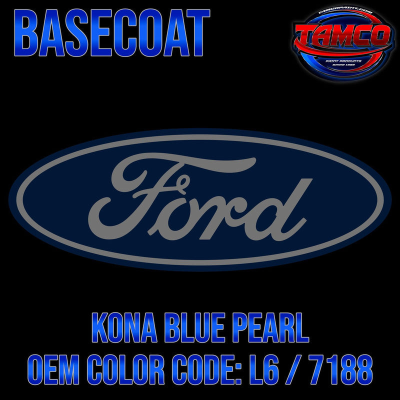 Ford Kona Blue Pearl | L6 / 7188 | 2010-2020 | OEM Basecoat - The Spray Source - Tamco Paint Manufacturing