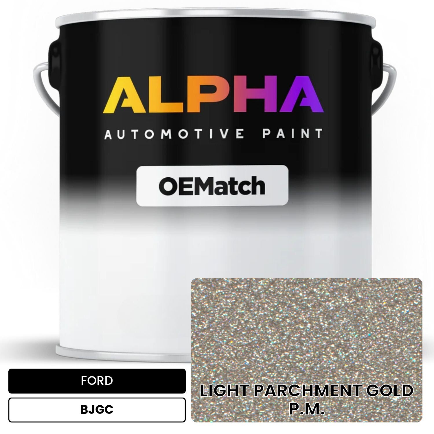 FORD LIGHT PARCHMENT GOLD P.M. BJGC OEMatch Basecoat