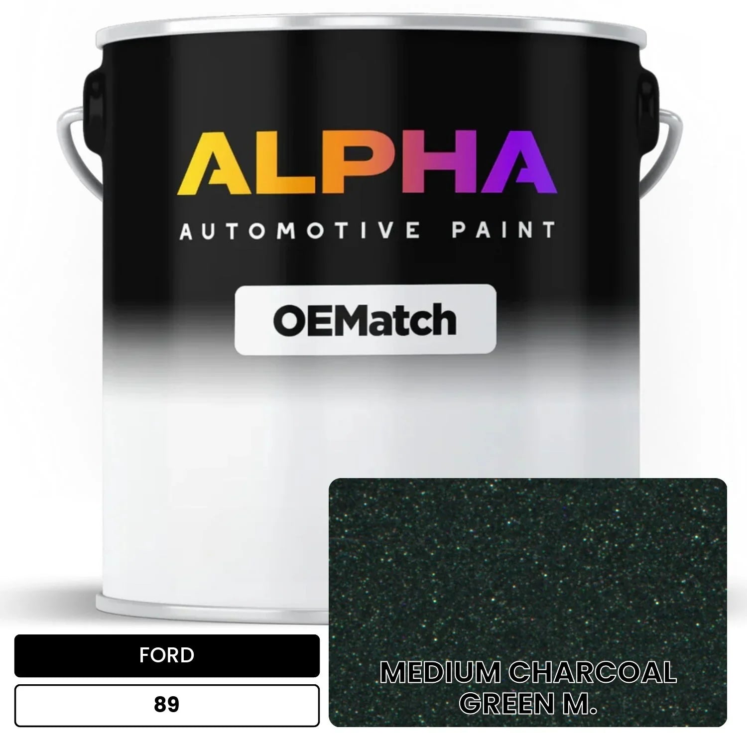 FORD MEDIUM CHARCOAL GREEN M. 89 OEMatch Basecoat