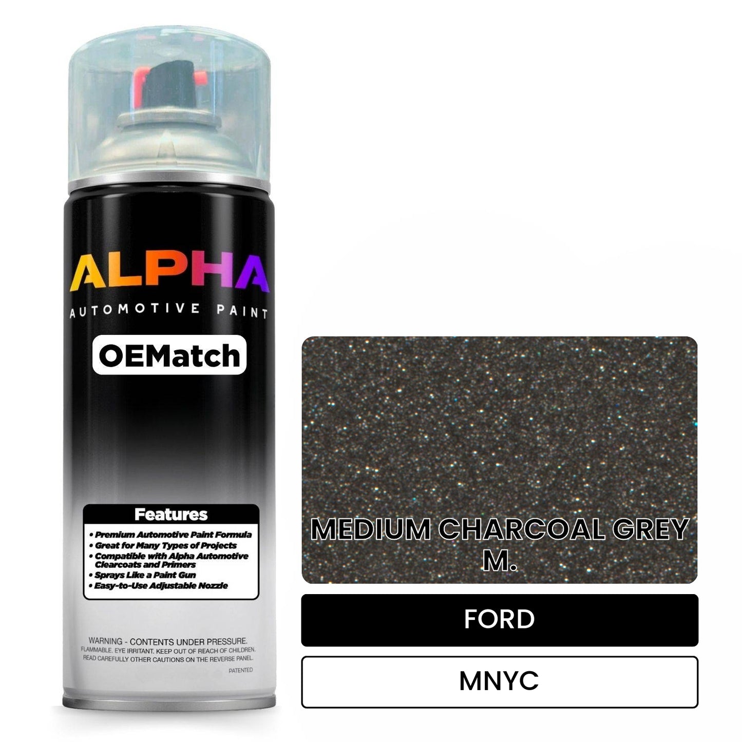 FORD MEDIUM CHARCOAL GREY M. MNYC OEMatch Spraycan