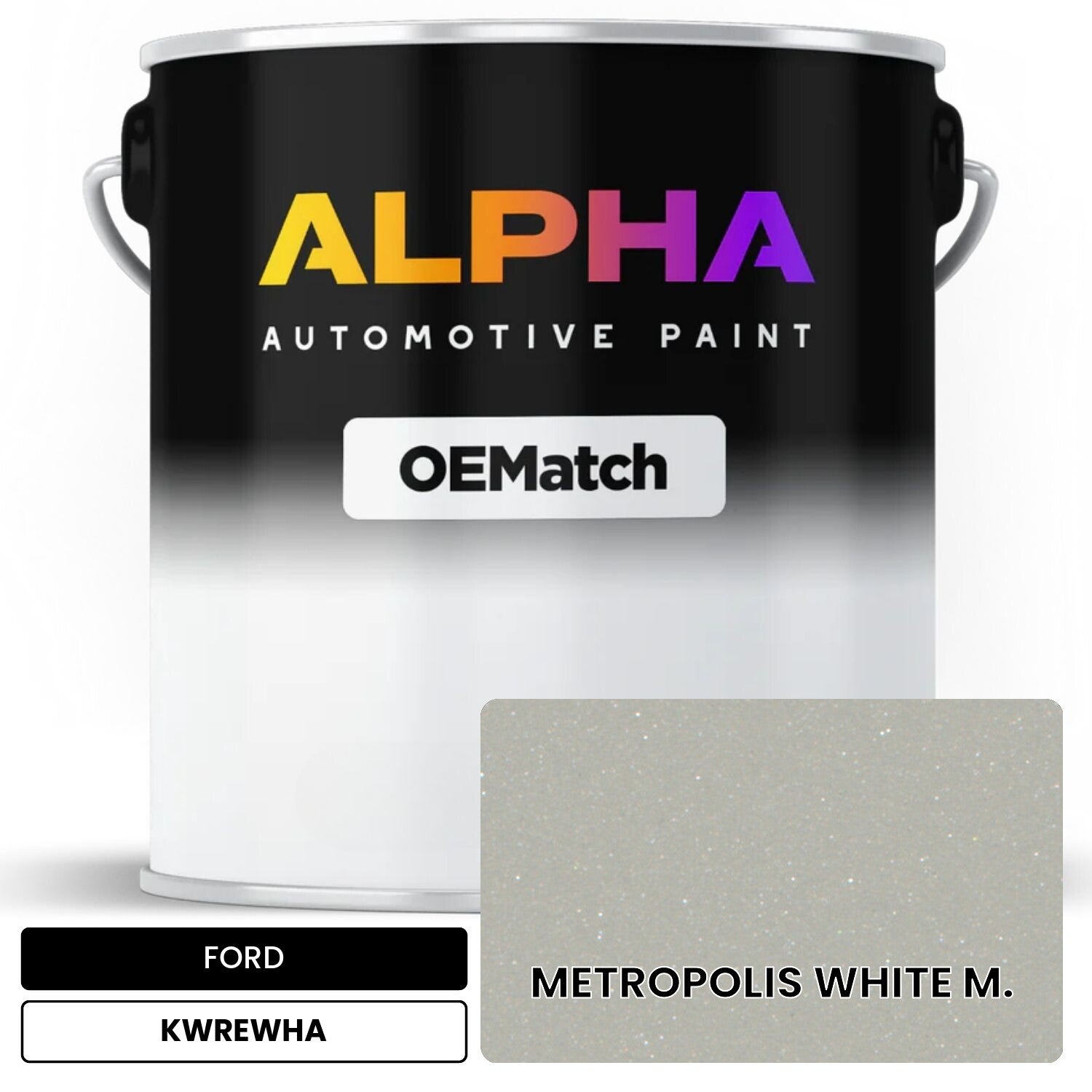 FORD METROPOLIS WHITE M. KWREWHA OEMatch Basecoat