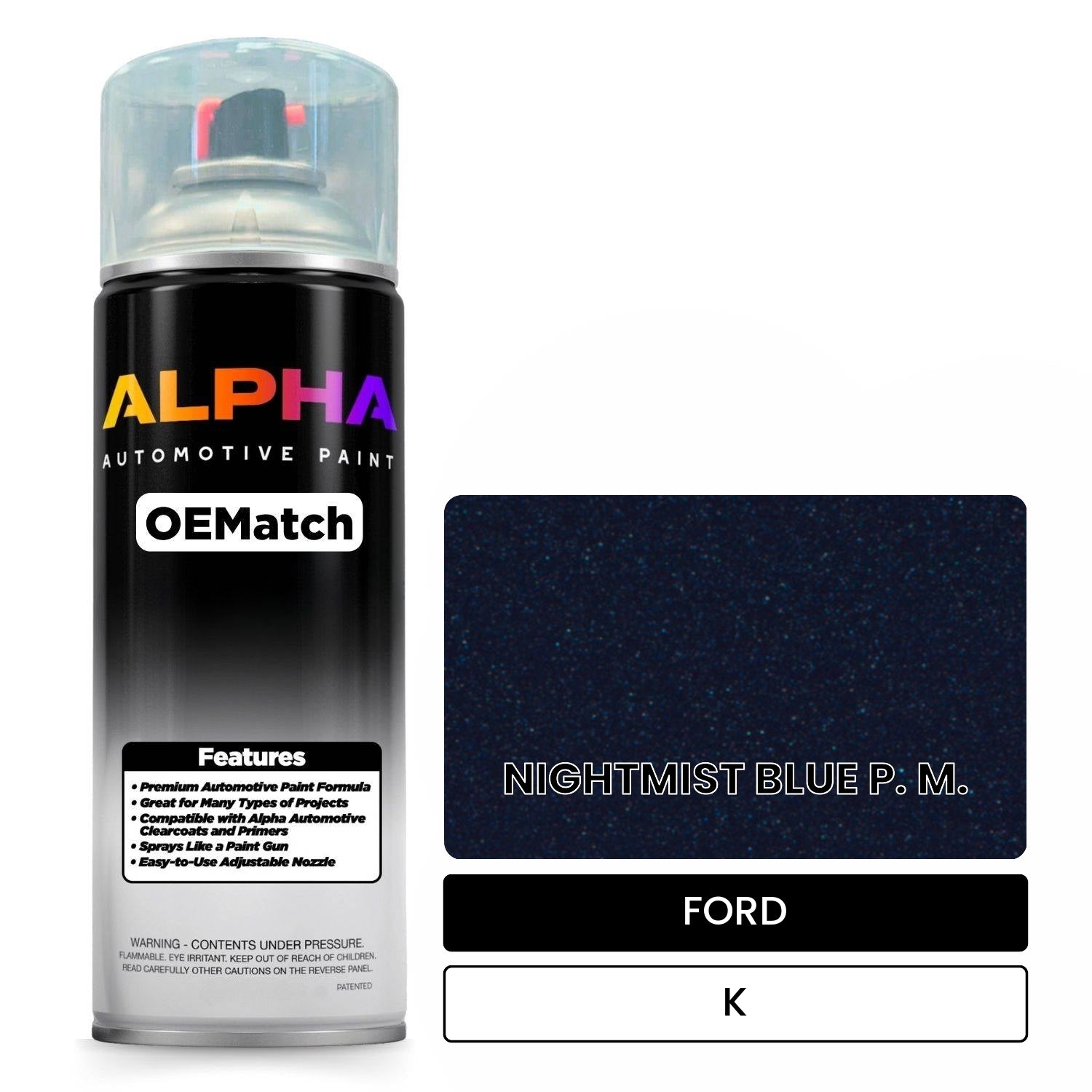 FORD NIGHTMIST BLUE P. M. K OEMatch Spraycan