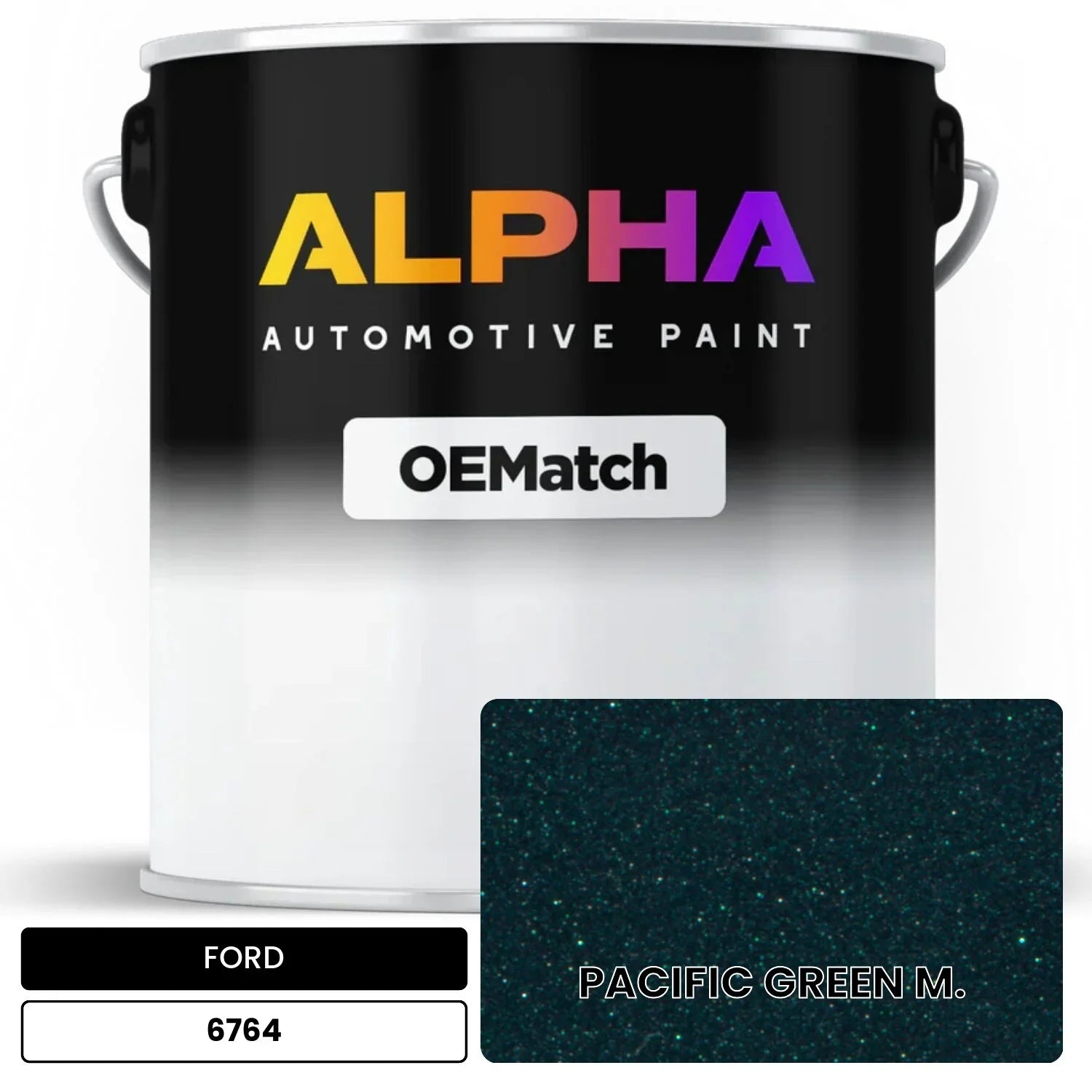 FORD PACIFIC GREEN M. 6764 OEMatch Basecoat