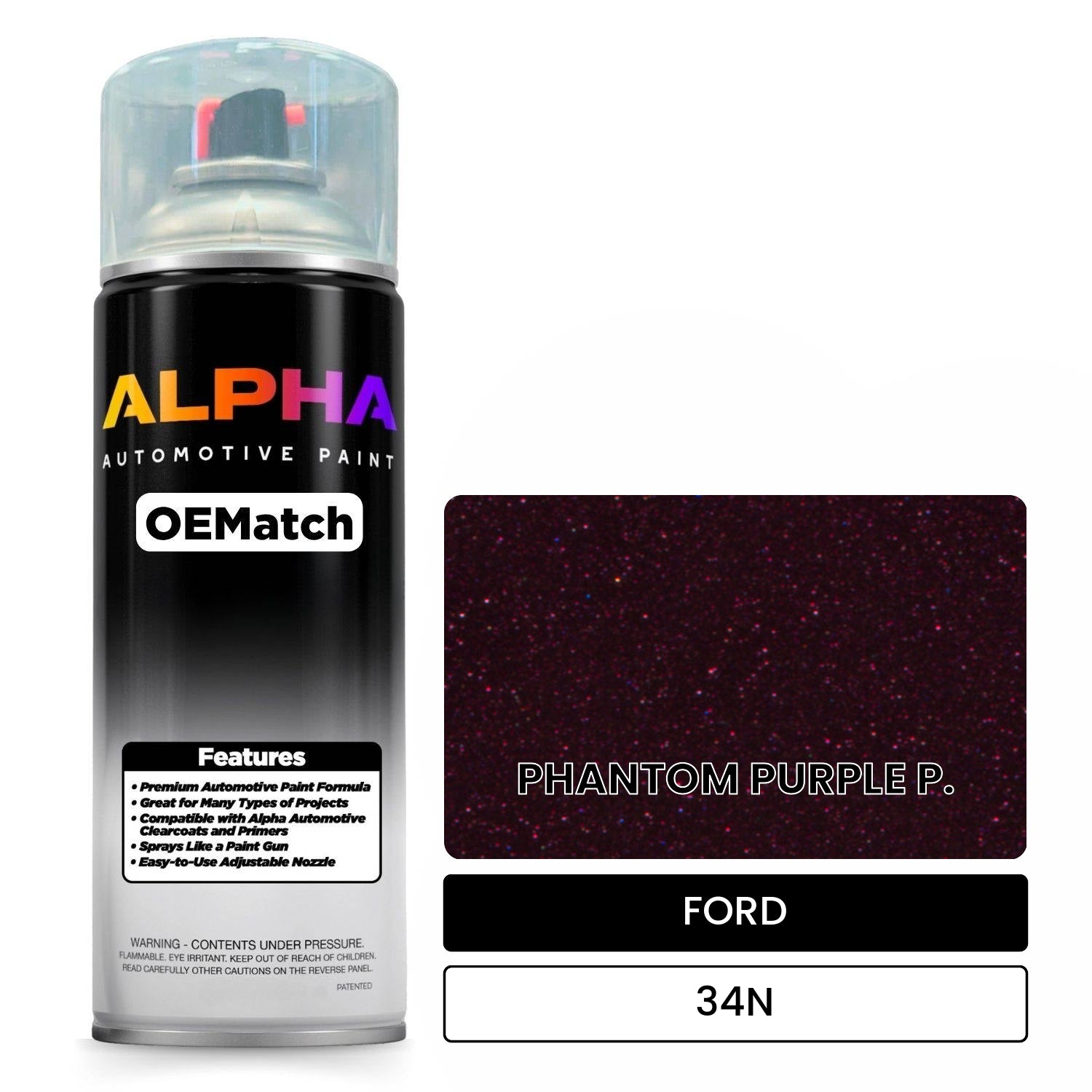 FORD PHANTOM PURPLE P. 34N OEMatch Spraycan