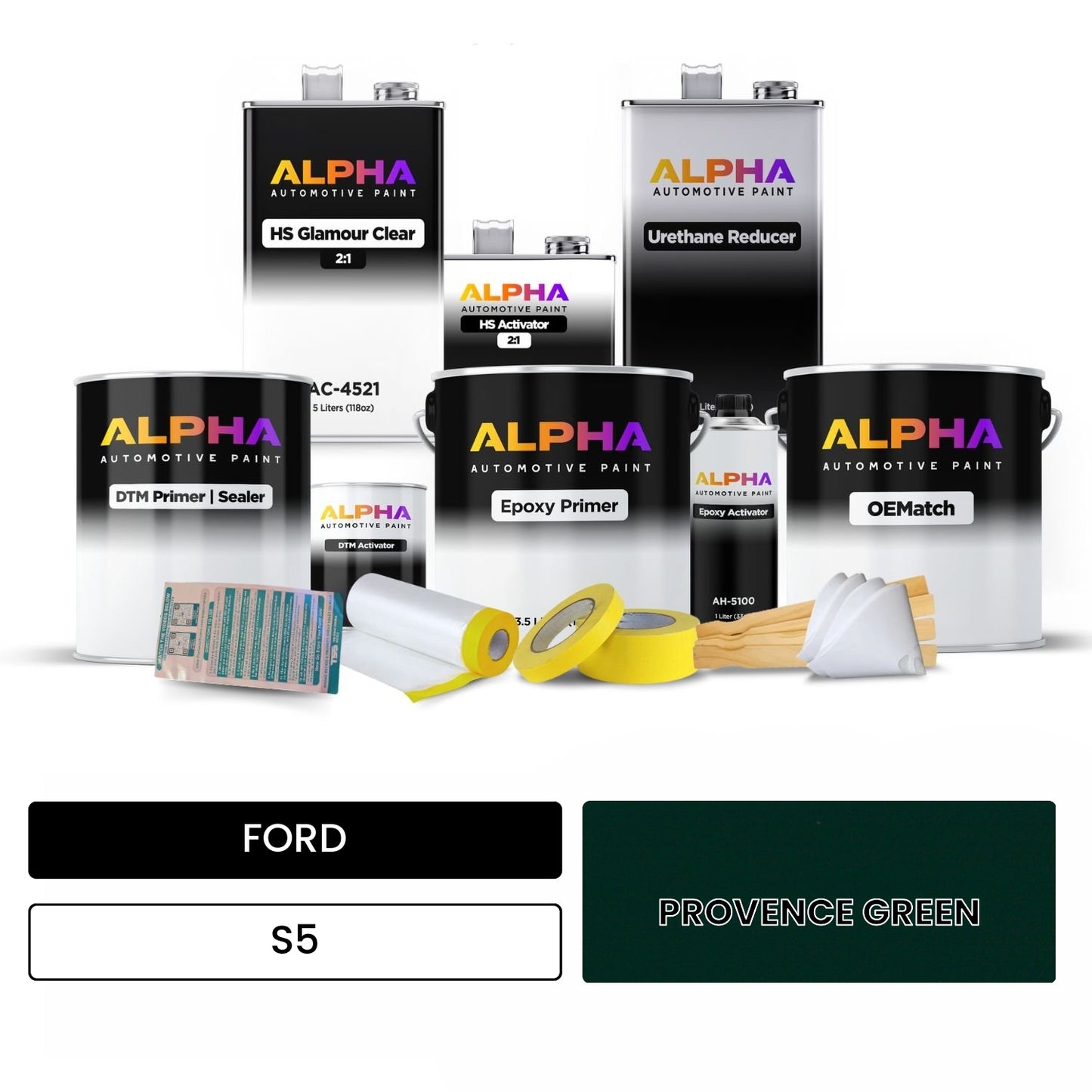 FORD PROVENCE GREEN S5 OEMatch Vehicle Paint Kit