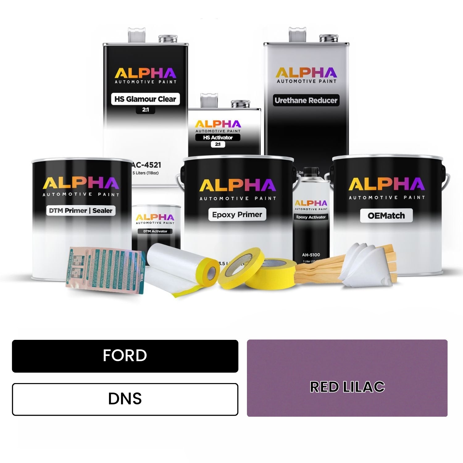 FORD RED LILAC DNS OEMatch Vehicle Paint Kit