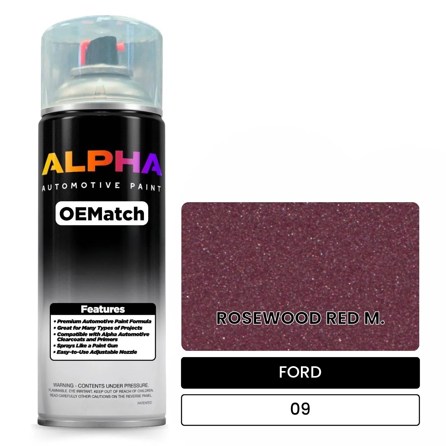 FORD ROSEWOOD RED M. 09 OEMatch Spraycan