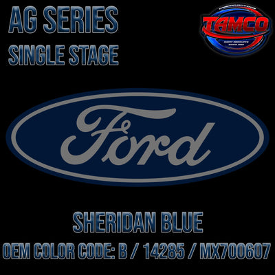 Ford Sheridan Blue | B / 14285 / MX700607 | 1947-1954 | OEM AG Series Single Stage - The Spray Source - Tamco Paint Manufacturing