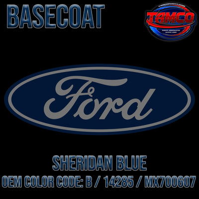 Ford Sheridan Blue | B / 14285 / MX700607 | 1947-1954 | OEM Basecoat - The Spray Source - Tamco Paint Manufacturing