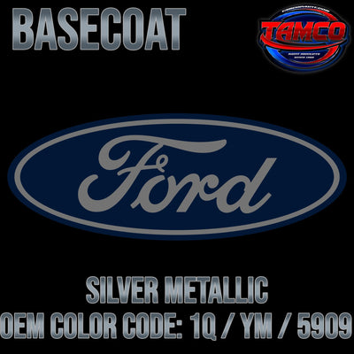 Ford Silver Metallic | 1Q / YM / 5909 | 1983-1992 | OEM Basecoat - The Spray Source - Tamco Paint Manufacturing