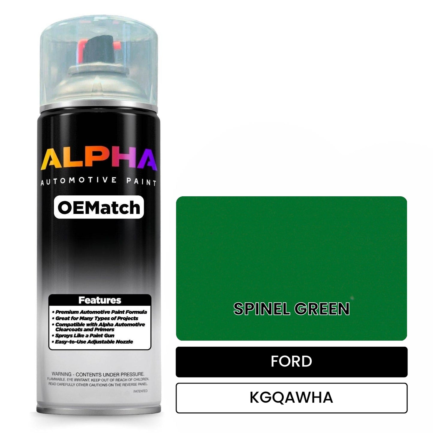 FORD SPINEL GREEN KGQAWHA OEMatch Spraycan