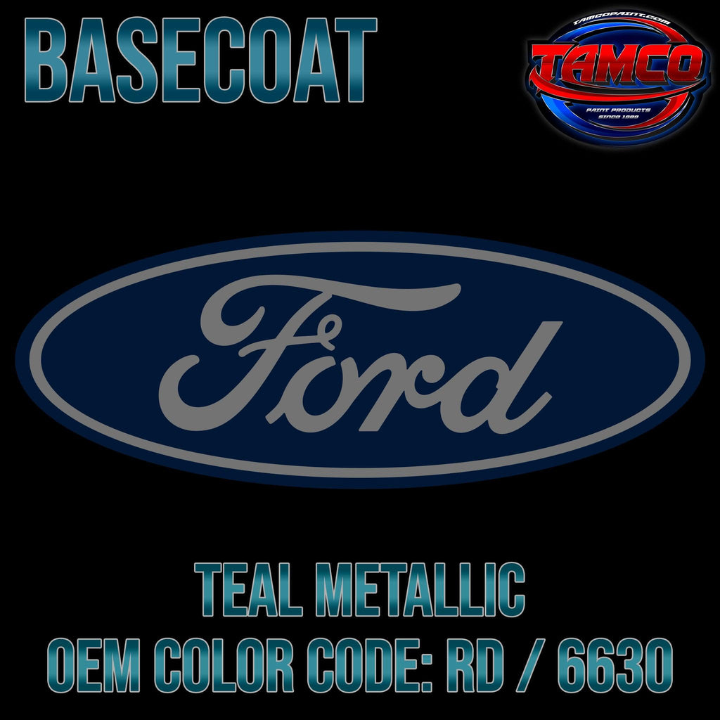 Ford Teal Metallic | RD / 6630 | 1993-1999 | OEM Basecoat - The Spray Source - Tamco Paint Manufacturing