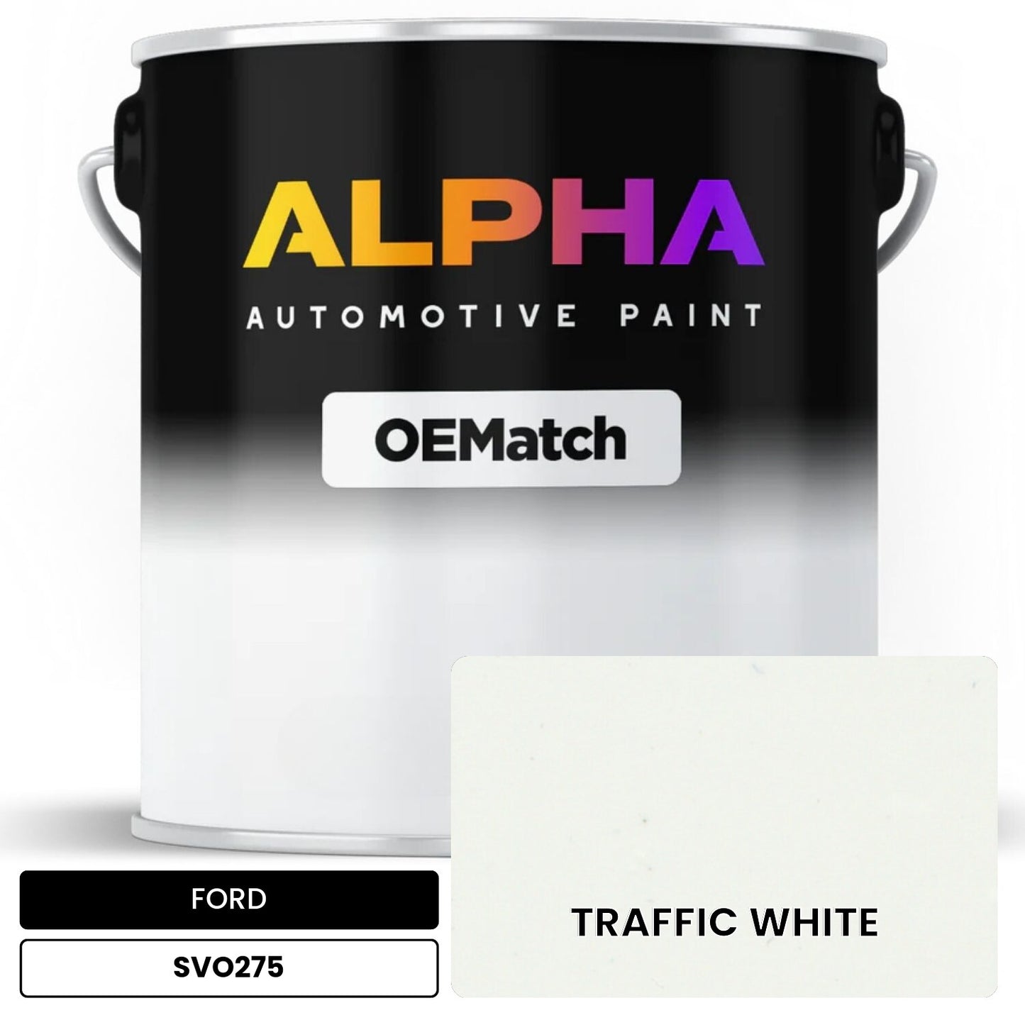 FORD TRAFFIC WHITE SVO275 OEMatch Basecoat