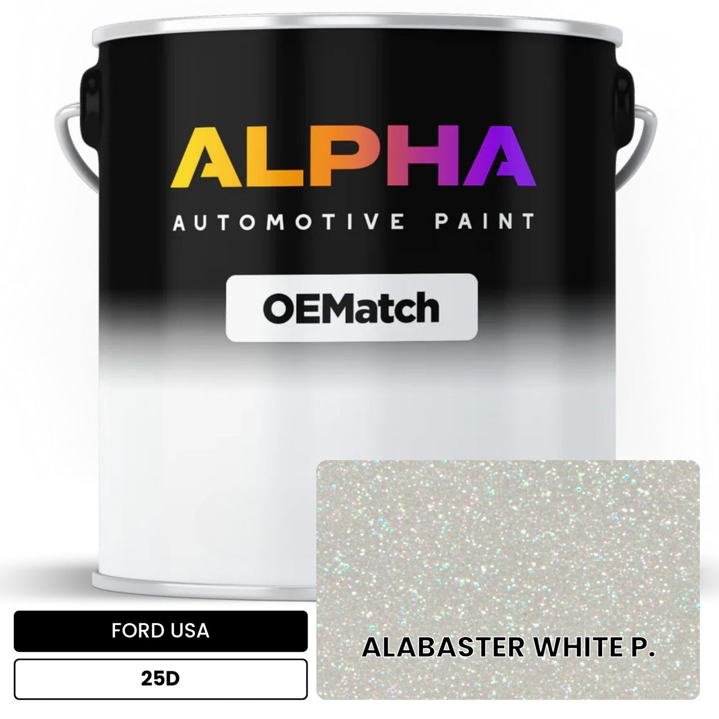 FORD USA ALABASTER WHITE P. 25D OEMatch Basecoat