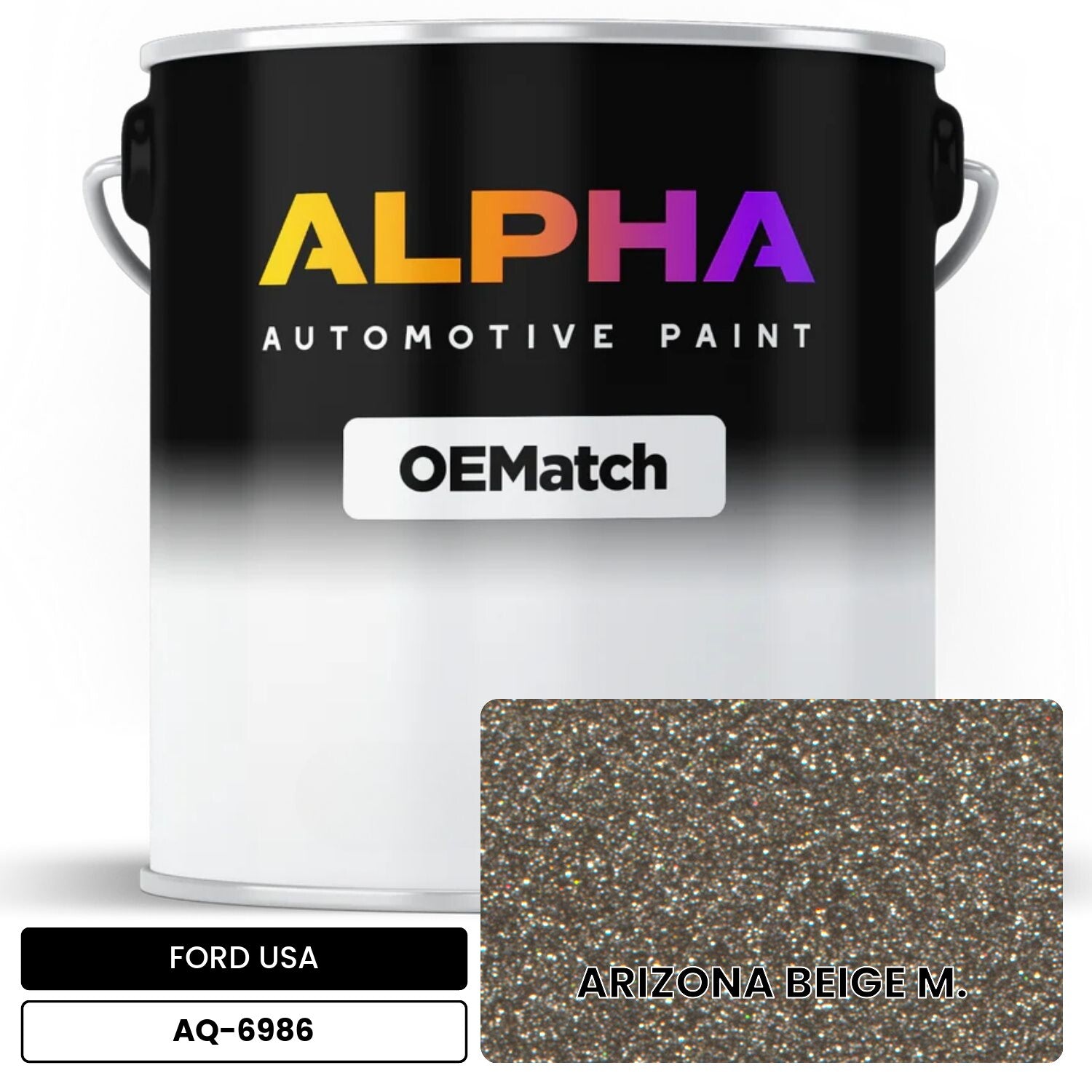 FORD USA ARIZONA BEIGE M. AQ-6986 | OEMatch Automotive Basecoat – The ...