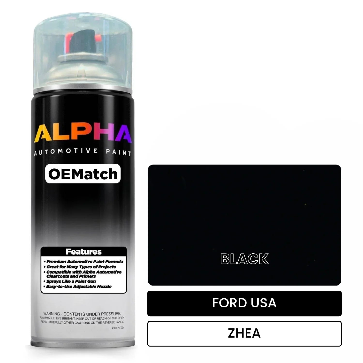 FORD USA BLACK ZHEA OEMatch Spraycan
