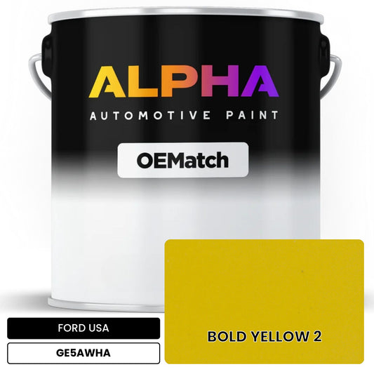 FORD USA BOLD YELLOW 2 GE5AWHA OEMatch Basecoat
