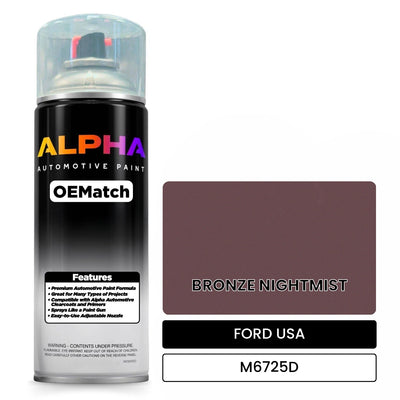 FORD USA BRONZE NIGHTMIST M6725D | OEMatch Automotive Spraycan