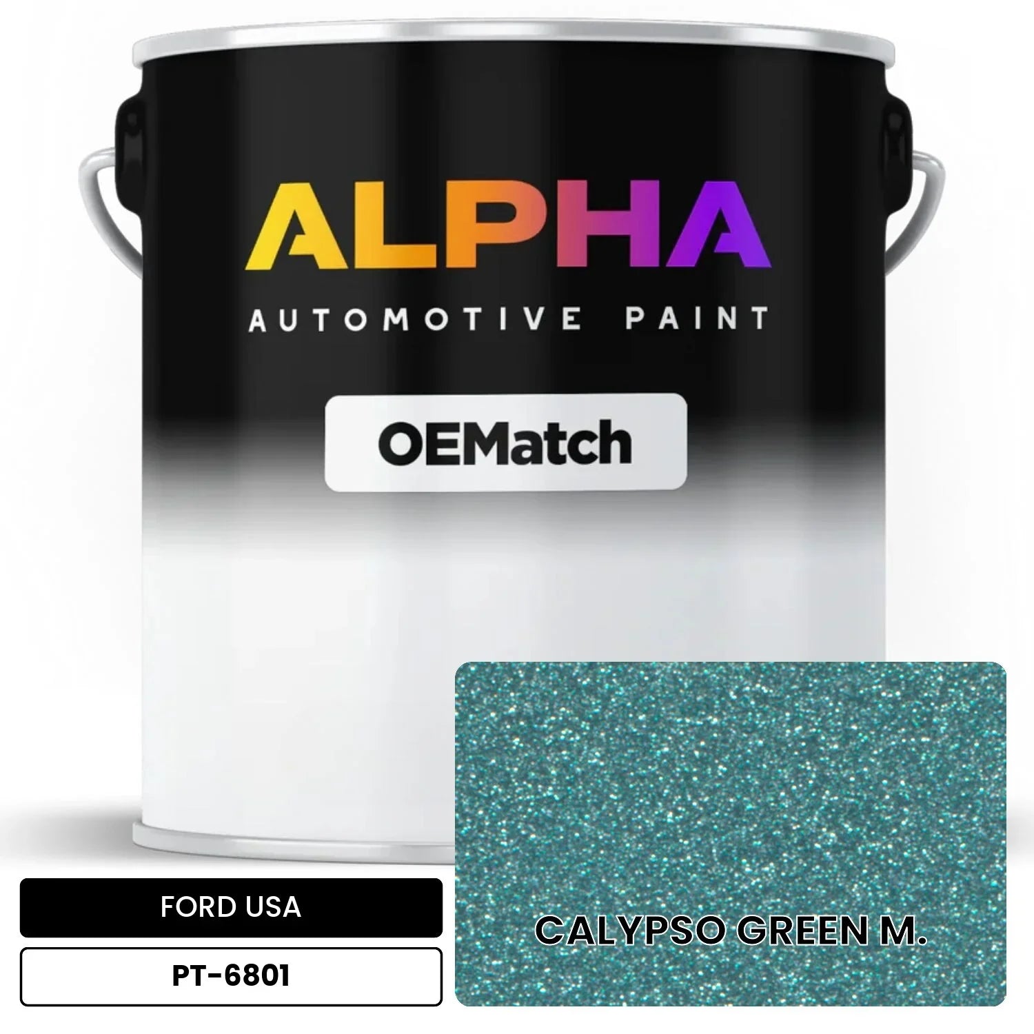 FORD USA CALYPSO GREEN M. PT-6801 OEMatch Basecoat