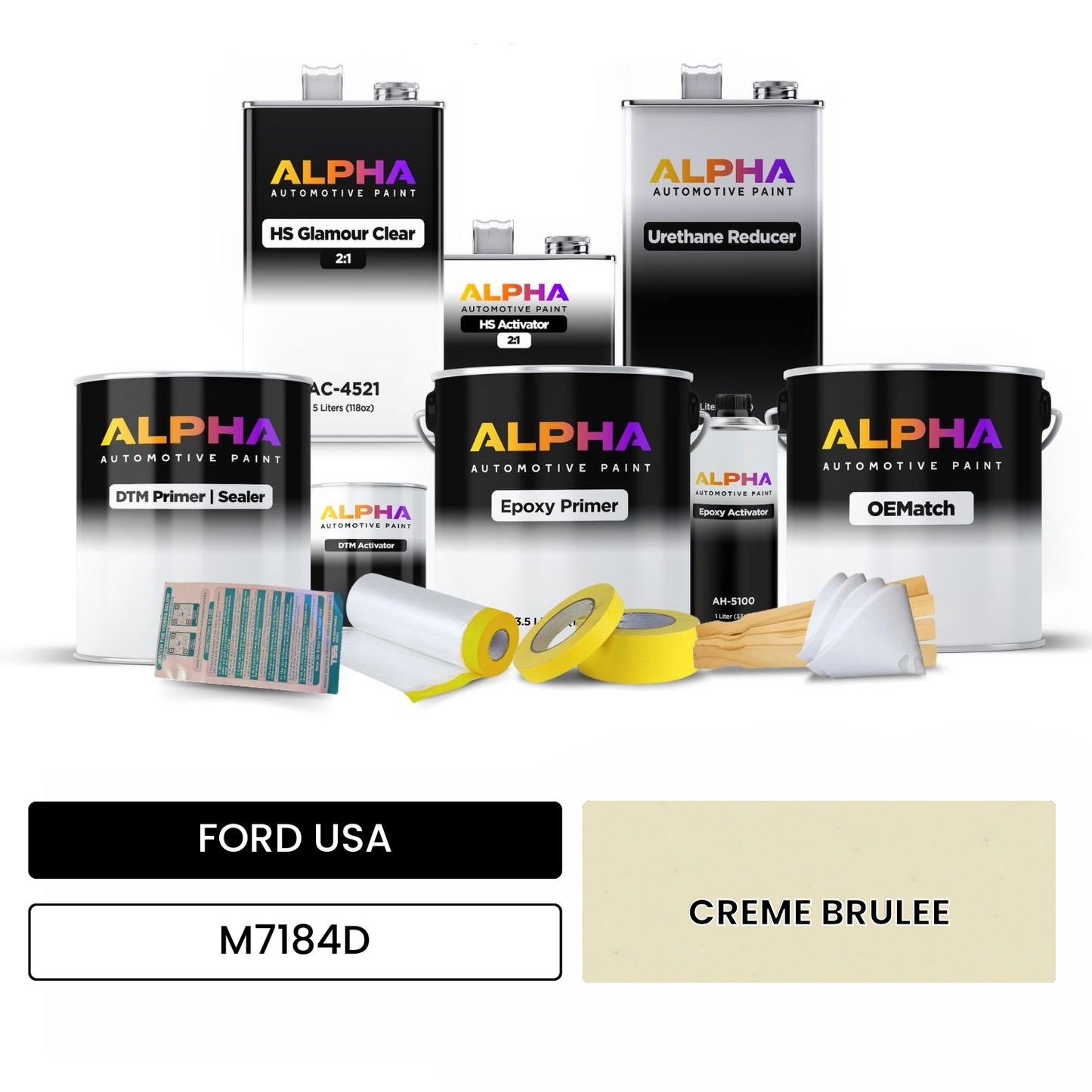 FORD USA CREME BRULEE M7184D OEMatch Vehicle Paint Kit