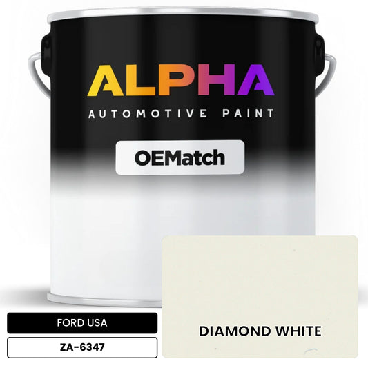 FORD USA DIAMOND WHITE ZA-6347 OEMatch Basecoat