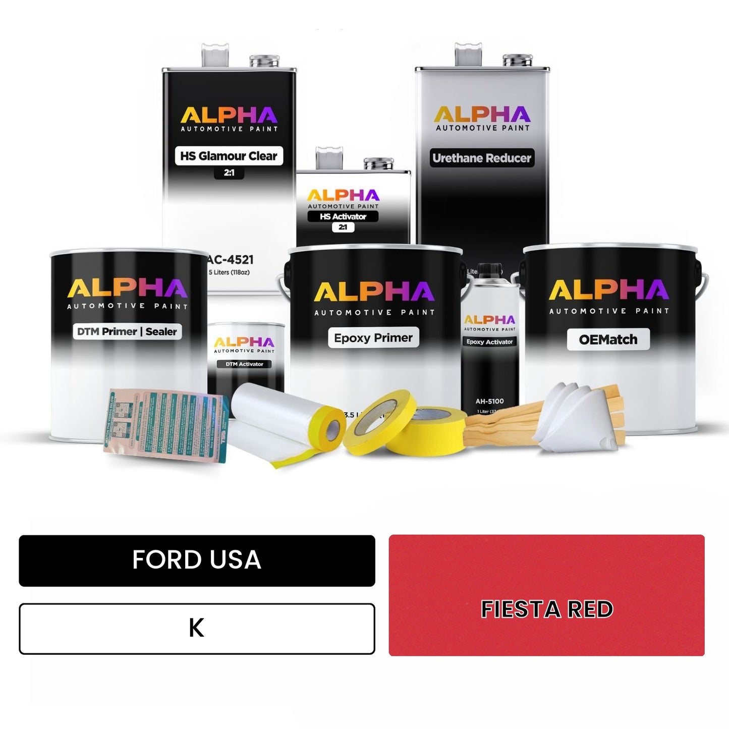 FORD USA FIESTA RED K OEMatch Vehicle Paint Kit