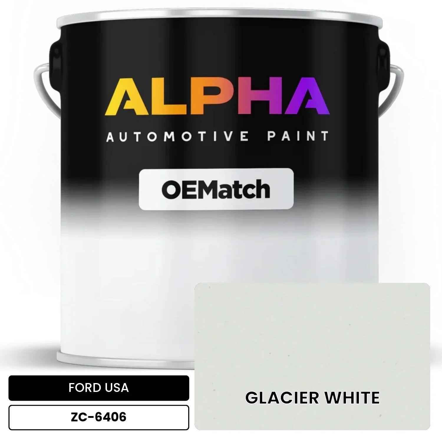 FORD USA GLACIER WHITE ZC-6406 OEMatch Basecoat