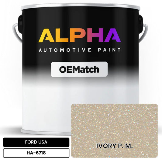 FORD USA IVORY P. M. HA-6718 OEMatch Basecoat