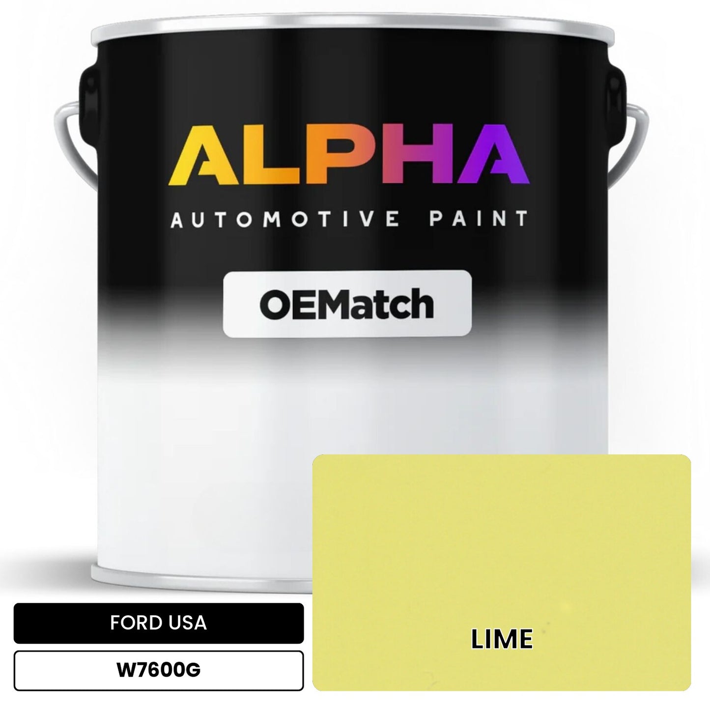 FORD USA LIME W7600G OEMatch Basecoat