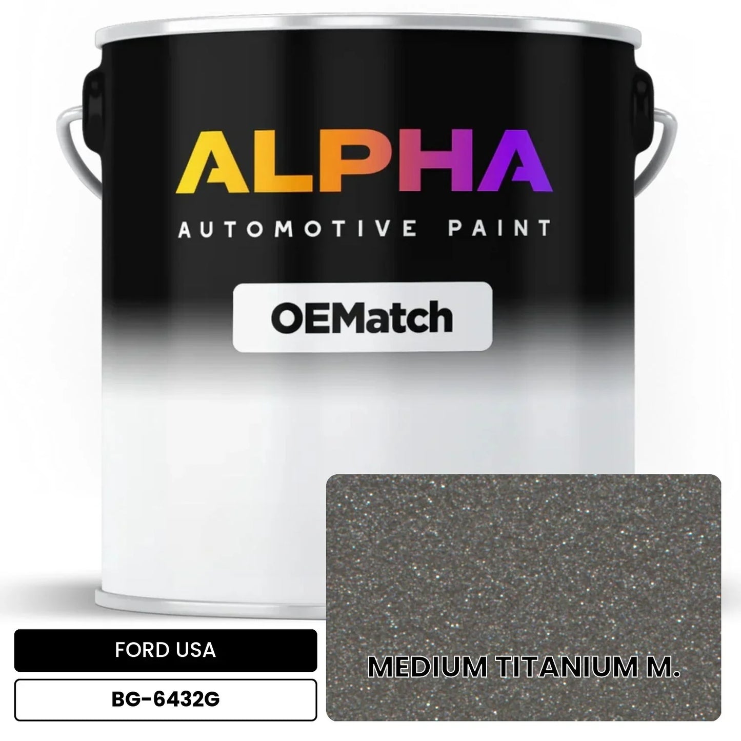 FORD USA MEDIUM TITANIUM M. BG-6432G OEMatch Basecoat