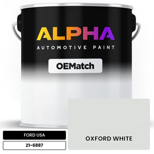 FORD USA OXFORD WHITE Z1-6887 | OEMatch Automotive Basecoat