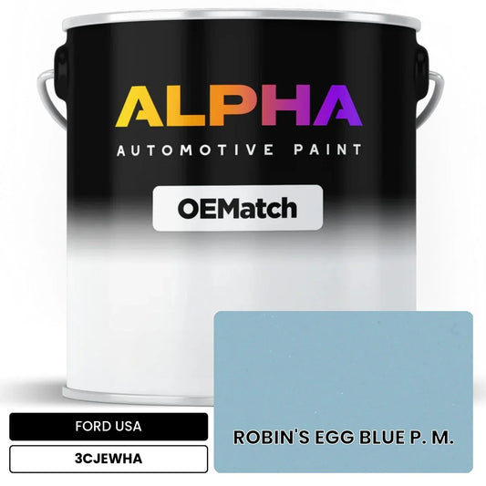 FORD USA ROBIN'S EGG BLUE P. M. 3CJEWHA OEMatch Basecoat