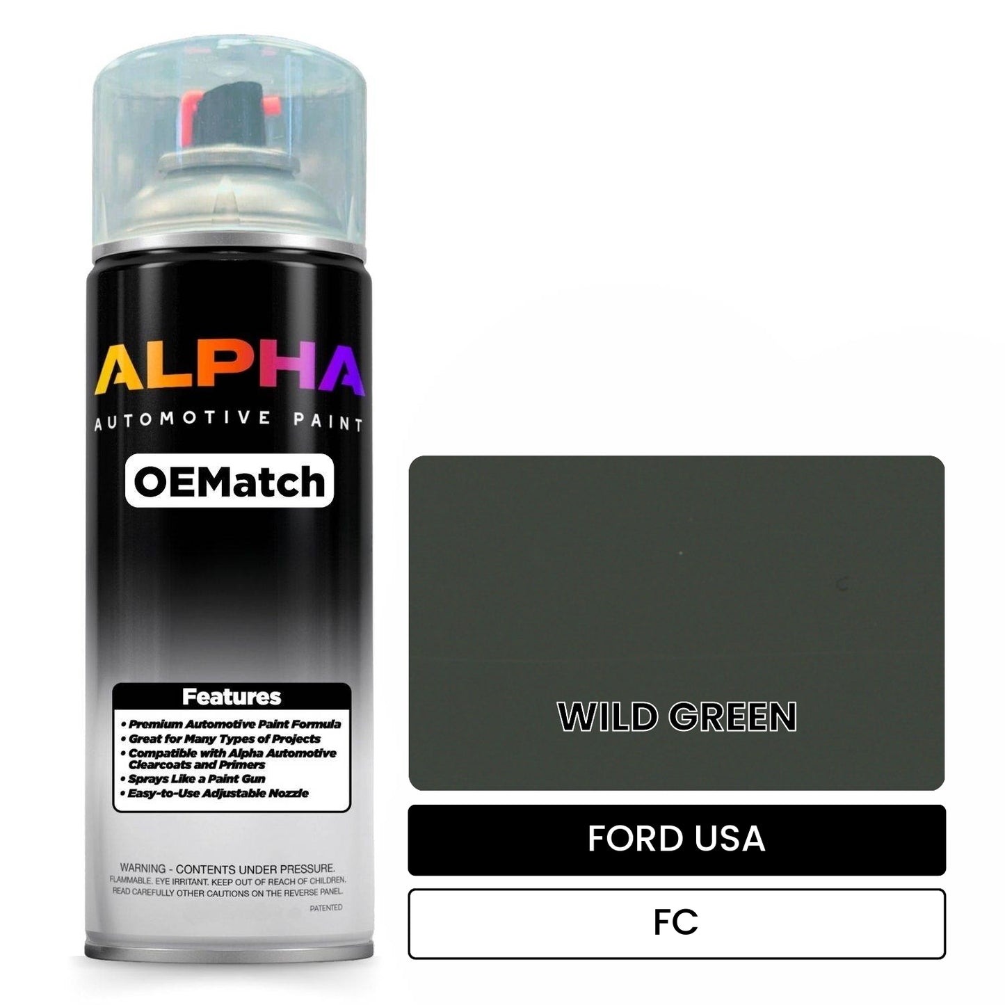 FORD USA WILD GREEN FC OEMatch Spraycan