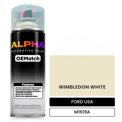 FORD USA WIMBLEDON WHITE M1619A | OEMatch Automotive Spraycan
