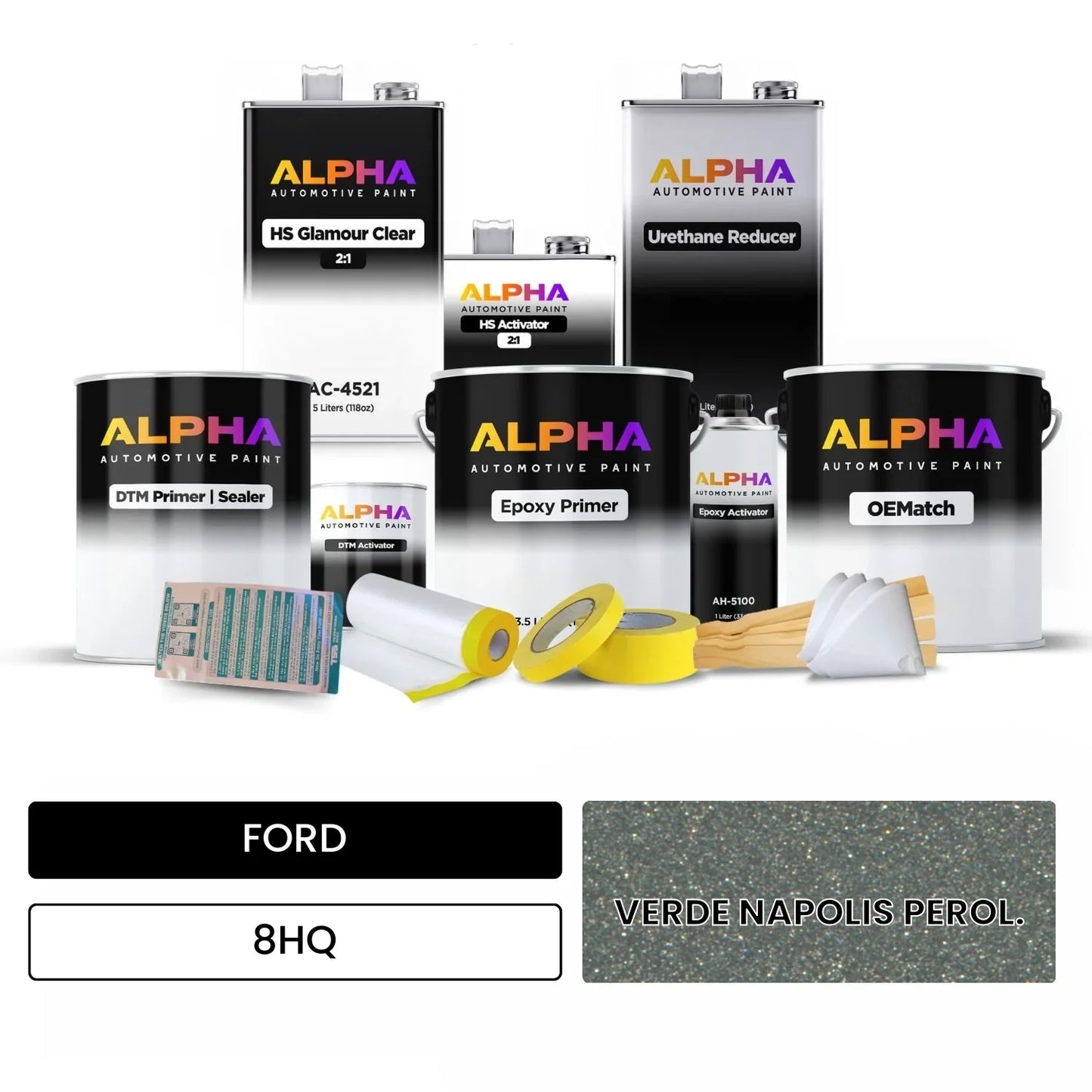 FORD VERDE NAPOLIS PEROL. 8HQ OEMatch Vehicle Paint Kit