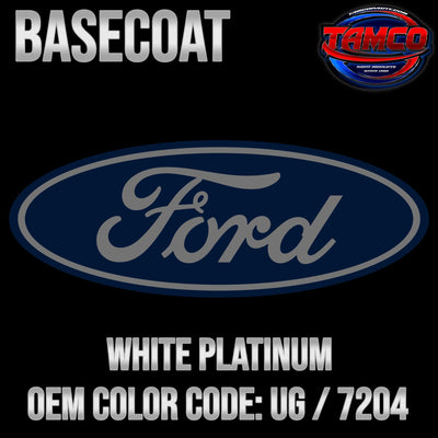 Ford White Platinum Pearl | UG / 7204 | 2009-2022 | OEM Tri-Stage Basecoat - The Spray Source - Tamco Paint Manufacturing