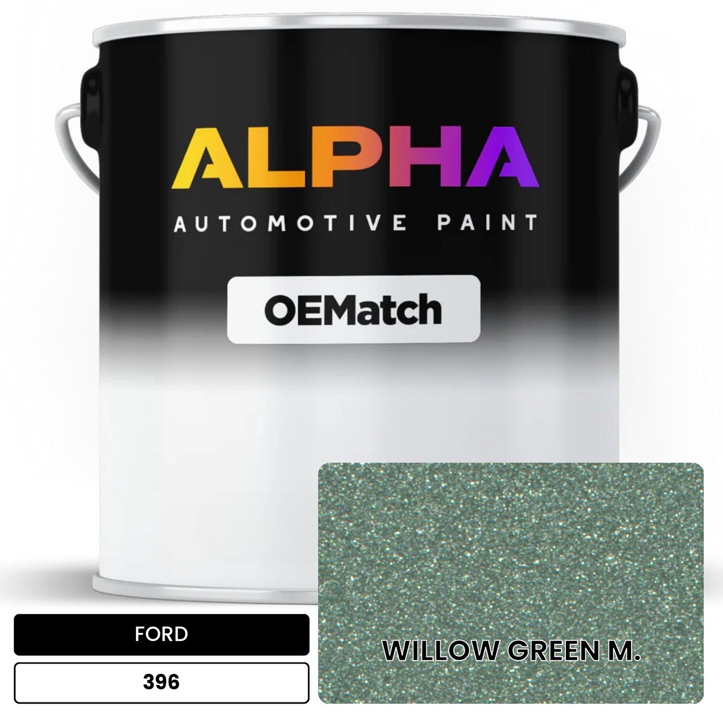 FORD WILLOW GREEN M. 396 OEMatch Basecoat